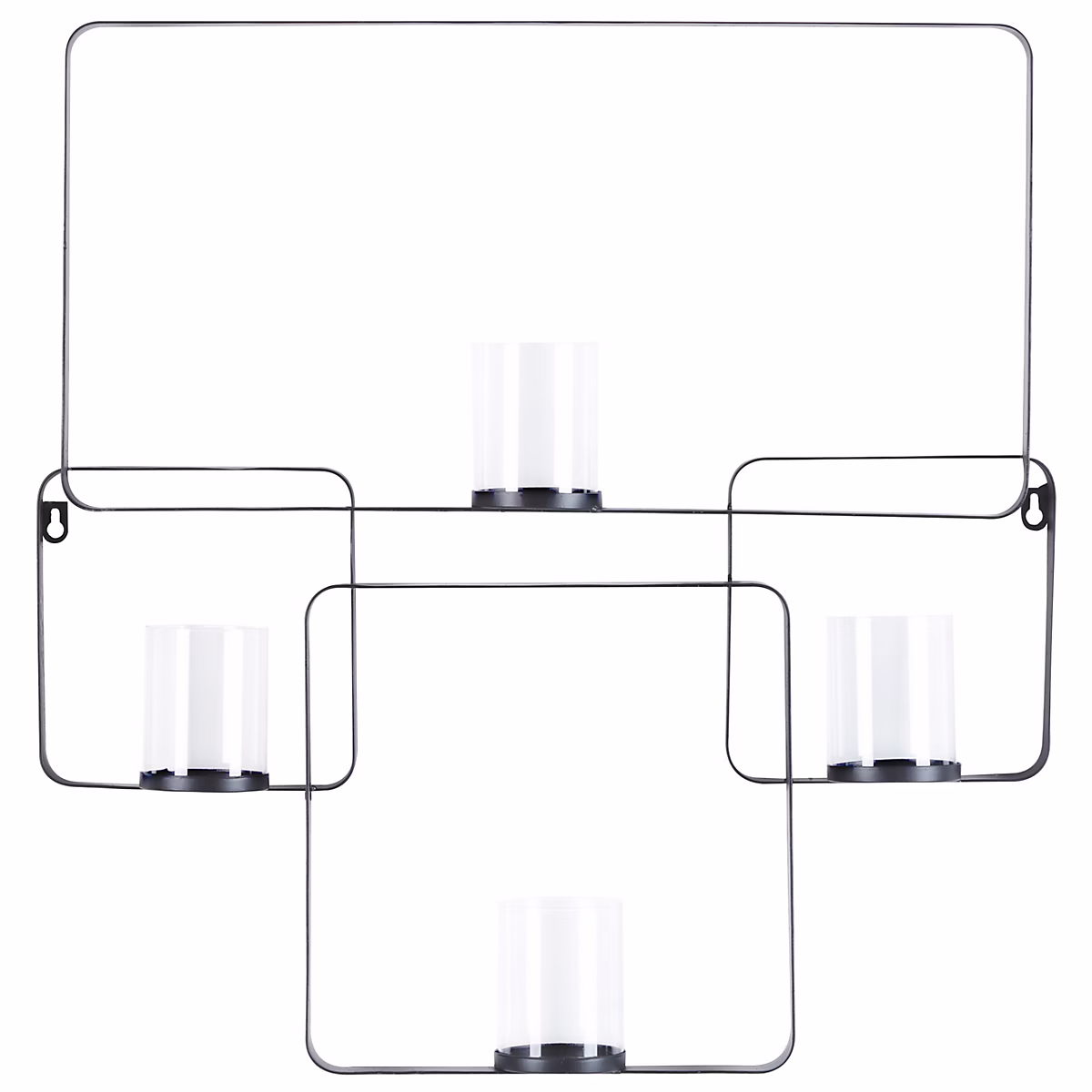 Objet décoratif – Bougeoir mural PALAWAN 65 cm Métal Noir