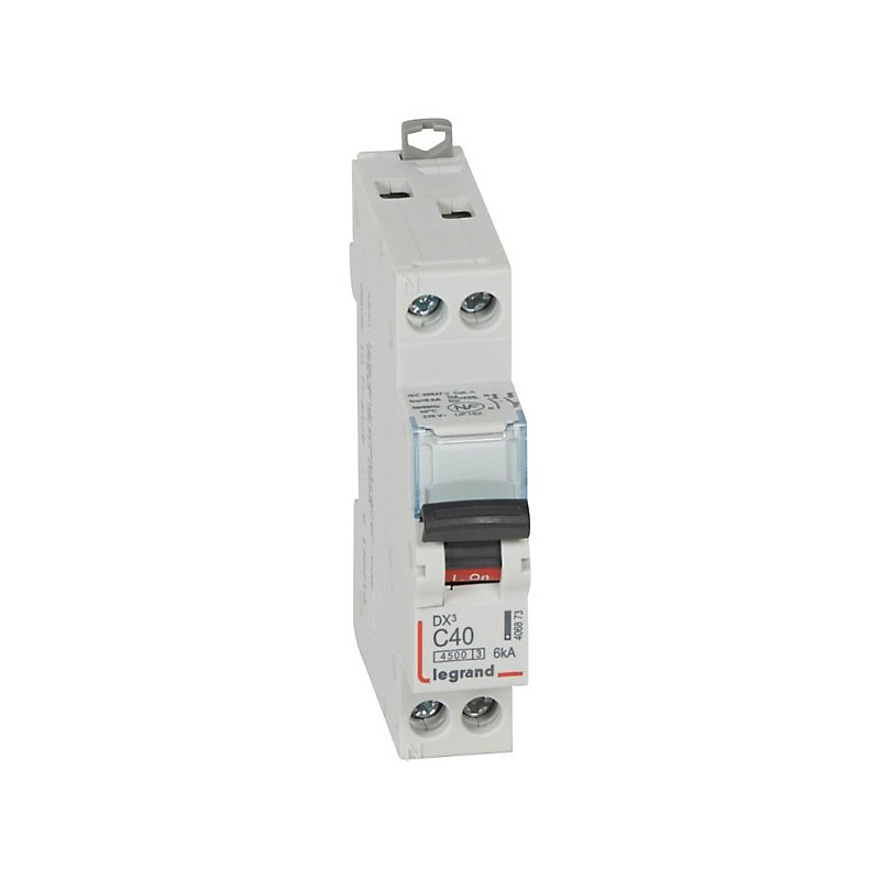 406878 Disjoncteur Legrand 4a Unipolaire + Neutre Dx3 – Courbe C | 4 | 5/6ka | Auto+vis | 1 Module