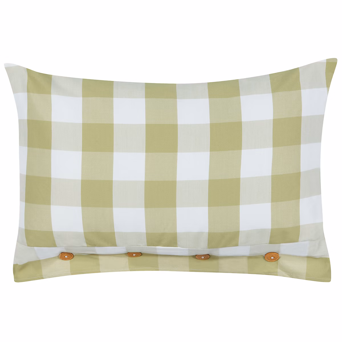 Coussin TAMNINE 40 × 60 cm Vert clair À carreaux