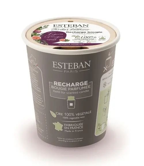 Recharge de bougie parfumée Esteban senteur Figuier garrigue - 180 g
