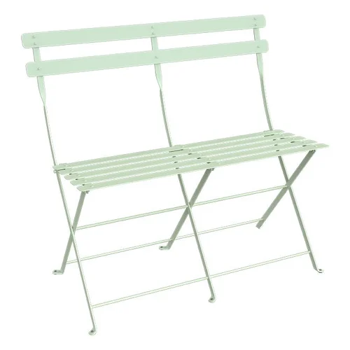 Banquette bistro 2 places coloris vert en acier Fermob - 88 x 29 cm