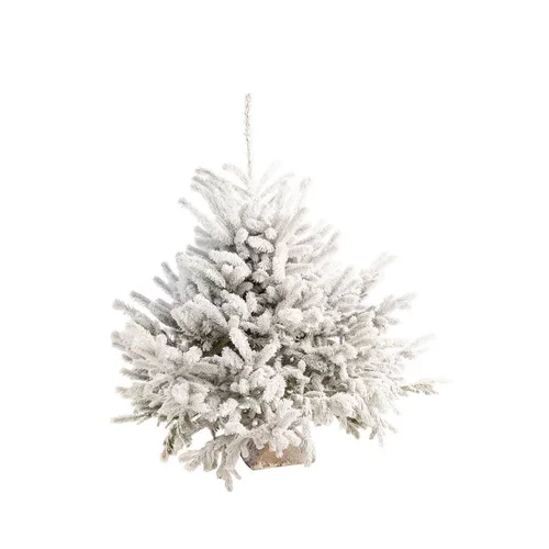 Sapin de Noël naturel blanc effet enneigé Glacé Robin® - 210 à 225 cm