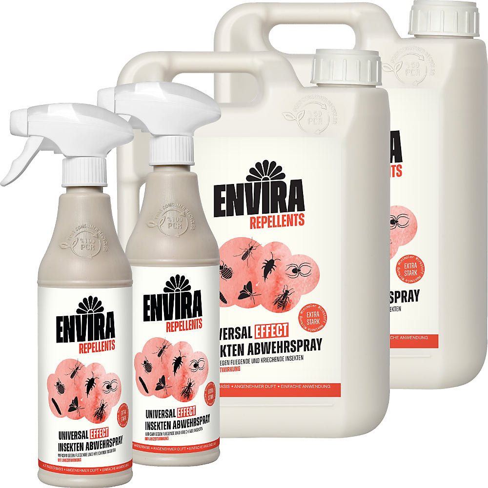 Envira Spray Multi-Insectes Recharge – Protection Rapide et Efficace 2 × 2L + 2 × 500ML