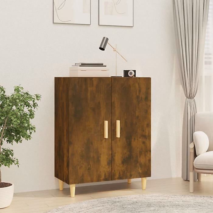 817327 vidaXL Buffet Chêne fumé 70 × 34 × 90 cm Bois d'ingénierie
