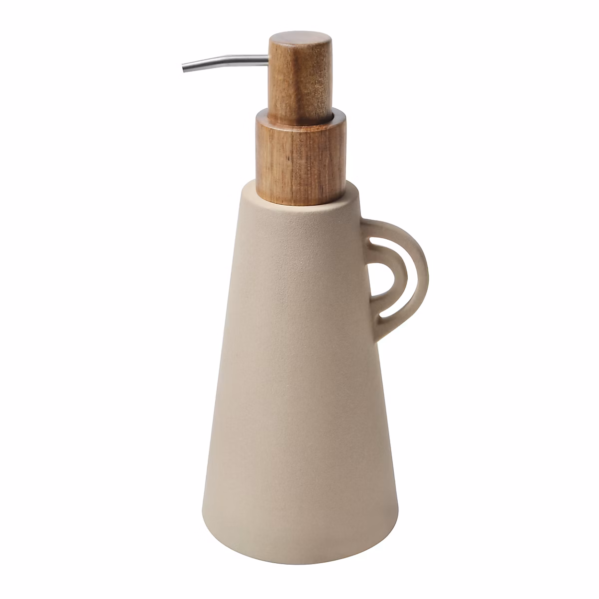 Distributeur de savon à visser cappuccino en céramique Spirella Organic – Réf. PATDPZJRN4481163551
