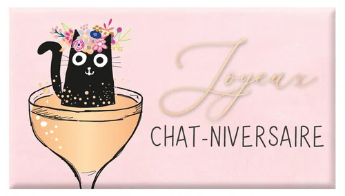 Chocolat au lait bio " Joyeux Chat-niversaire " Art Grafik - 40 g