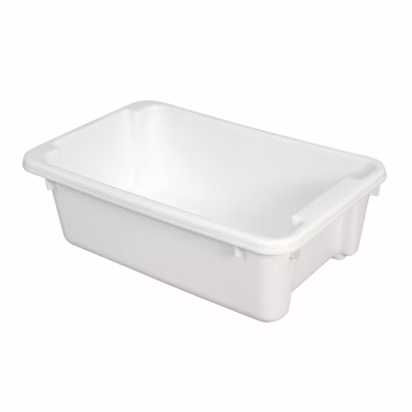 Bac renforcé rectangulaire empilable emboîtable 40 L – blanc