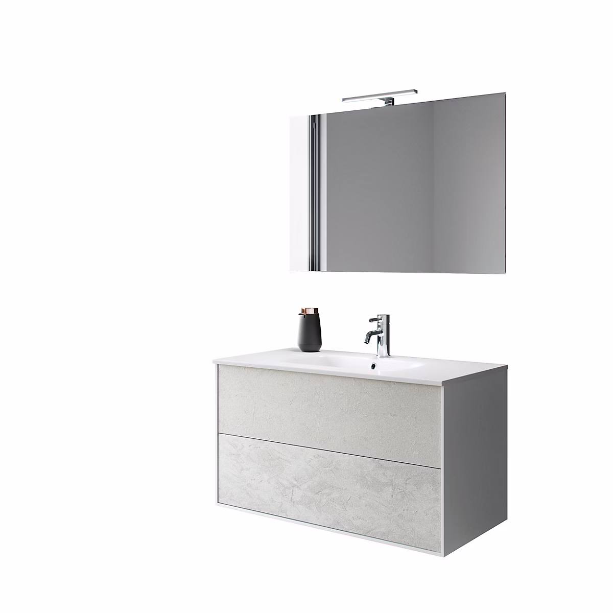 Ensemble meuble de salle de bains – Ensemble de salle de bain 4 pièces IGEA havane