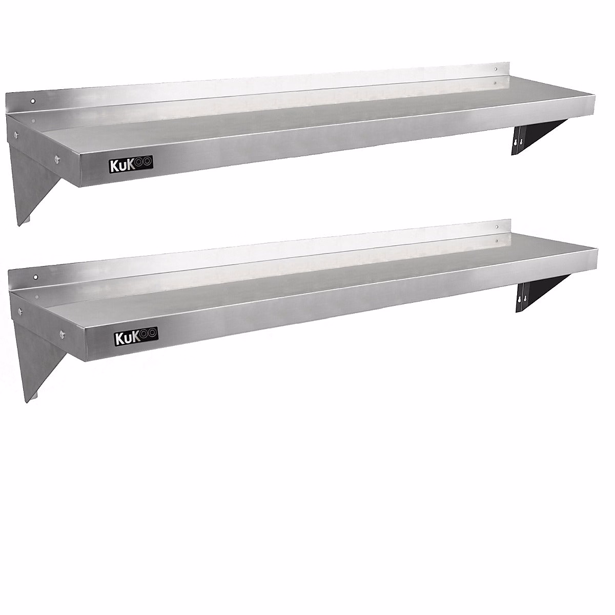 2 Etagères Murales en Inox KuKoo de 150cm x 30cm – Réf. PYRHSHTNQ6239462676
