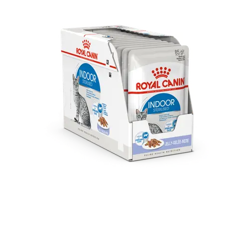 Pâtée pour chat d’intérieur stérilisé en gelée Royal Canin - 12 x 85 g