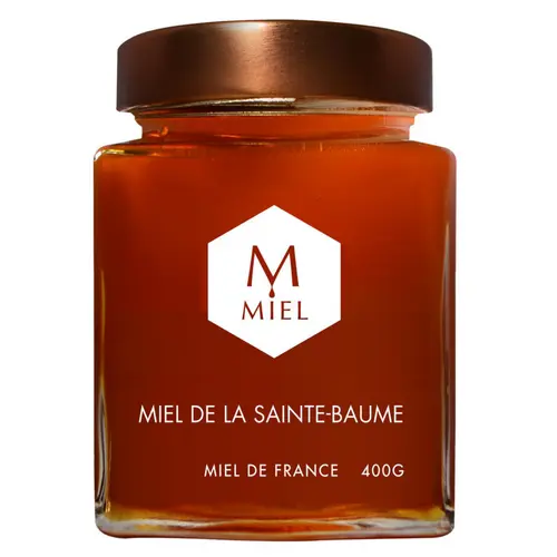 Miel de la Sainte Baume dans un pot en verre Hexagone - 400 g