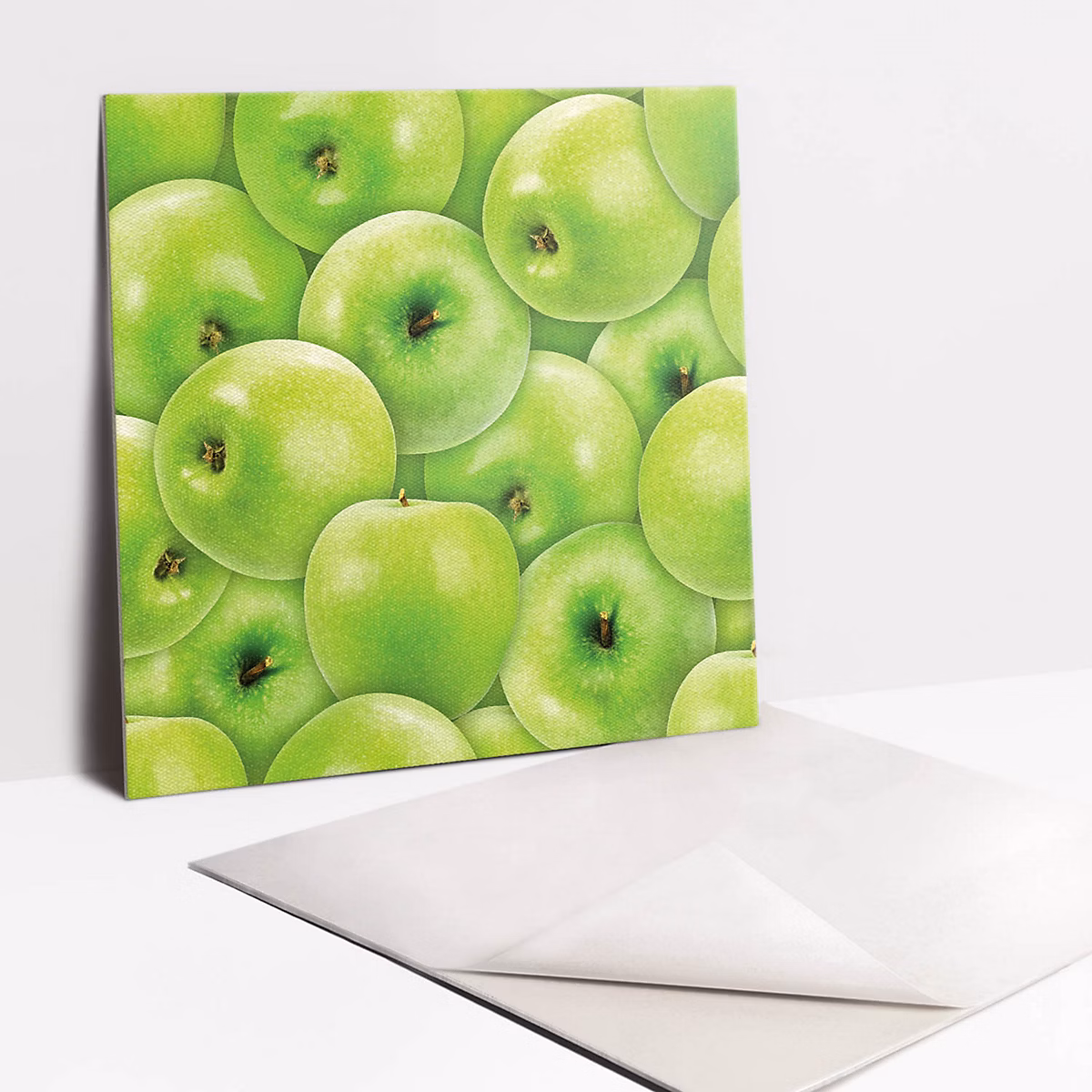 Carreaux vinyle Tulup 30 × 30 cm pommes vertes 9 pcs
