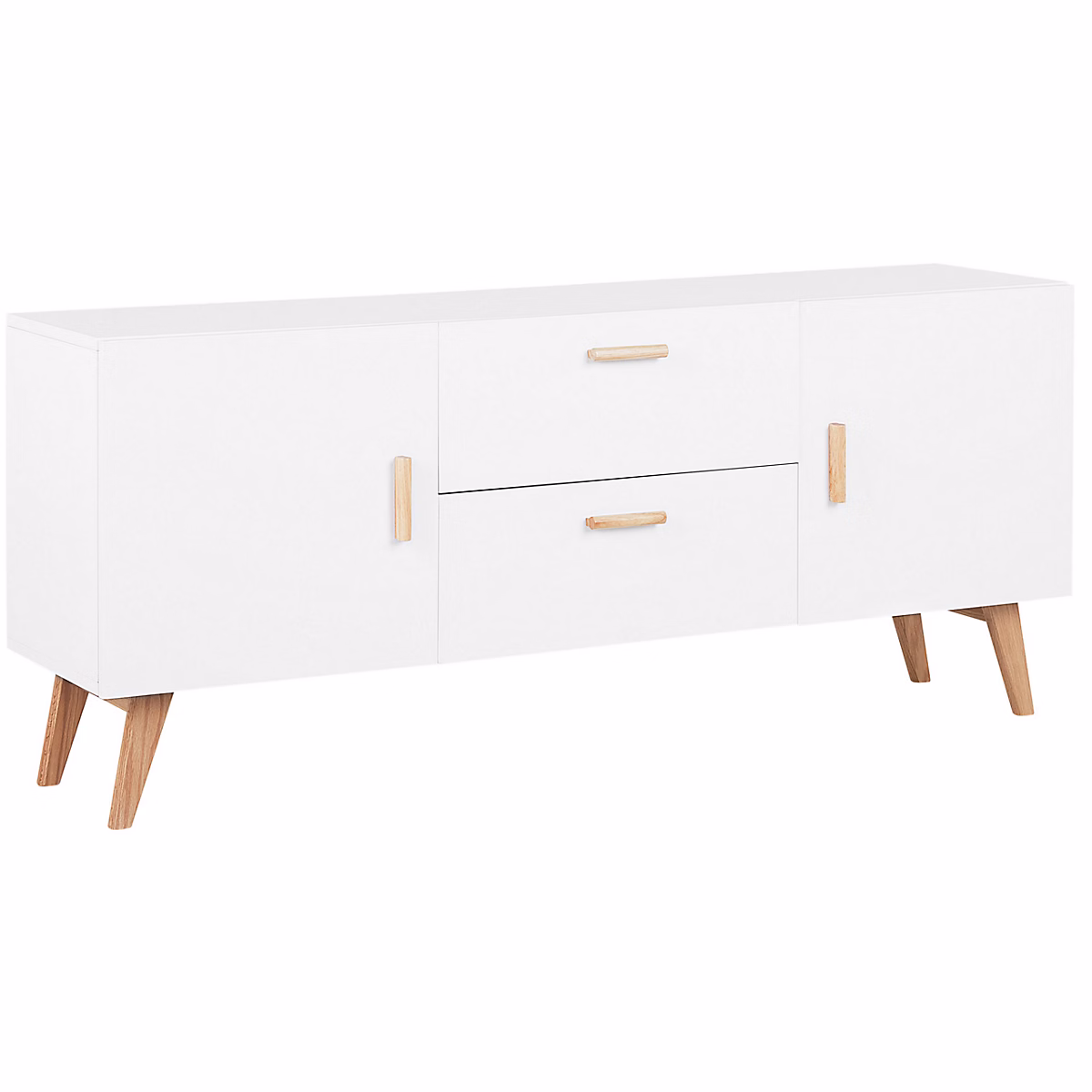 Buffet scandinave enbois d'ingénierie blanc MEET – Réf. XJQXIJAZP8361959944