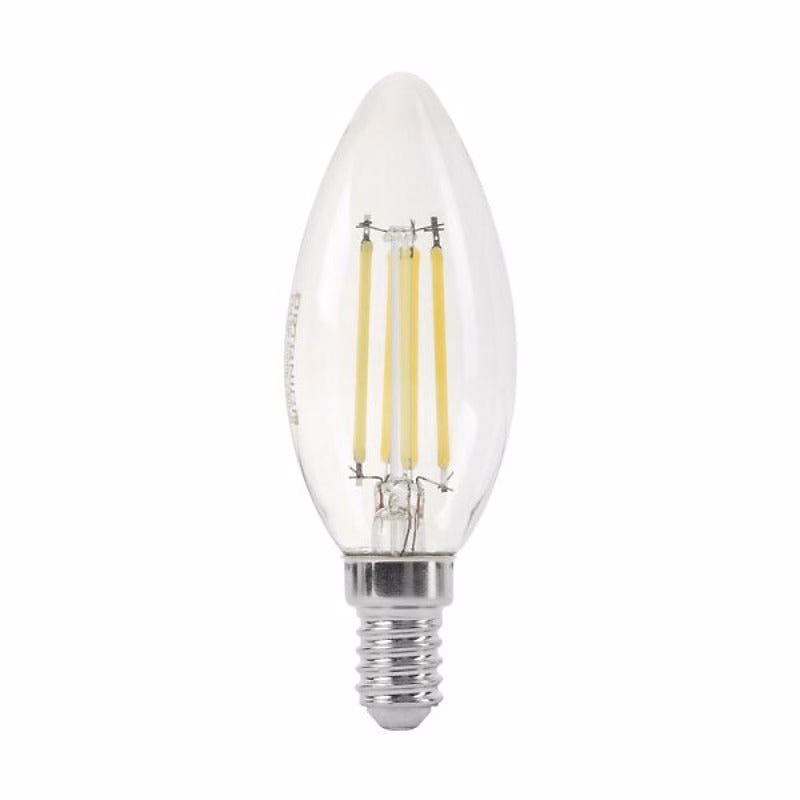 Ampoule LED E14 Filament 4W C35 Dimmable – Blanc Chaud 2300K | 3500K | SILAMP