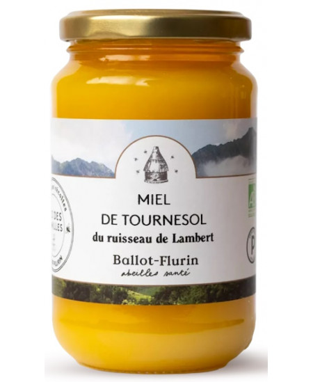 Ballot Flurin - Miel de Tournesol bio du ruisseau de Lambert 480g