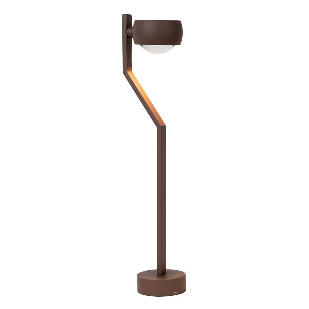 Borne extérieur ESTAL en aluminium avec LED intégré – Rouille, Lucide