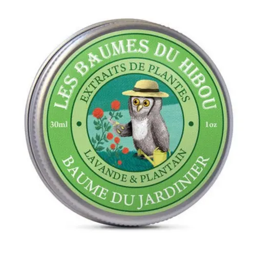 Baume du jardinier bio lavande et plantain Les Baumes du Hibou - 30 ml