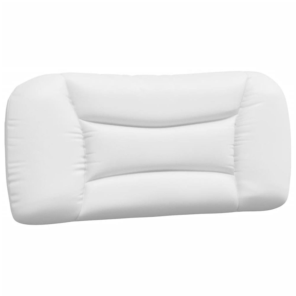 Coussin de tête de lit Hvar blanc 90 cm similicuir vidaXL – Réf. INNNWKUOQ6745847578