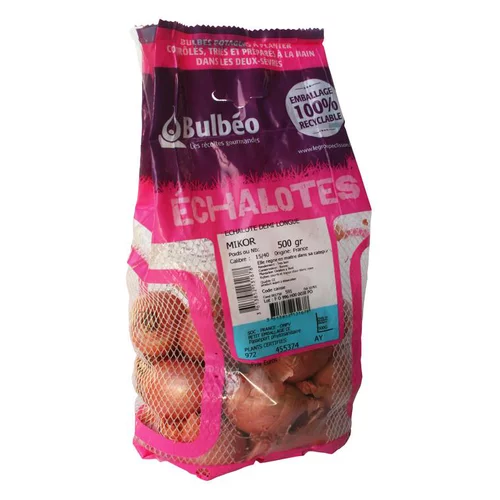 Bulbes d’échalotes demi-longue Mikor calibre 15/40, 500 g