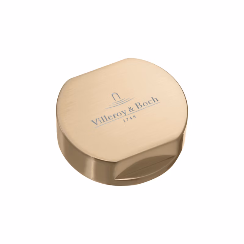 Bouton pour mécanisme 2 cuves – VILLEROY & BOCH en acier inoxydable finition or mat