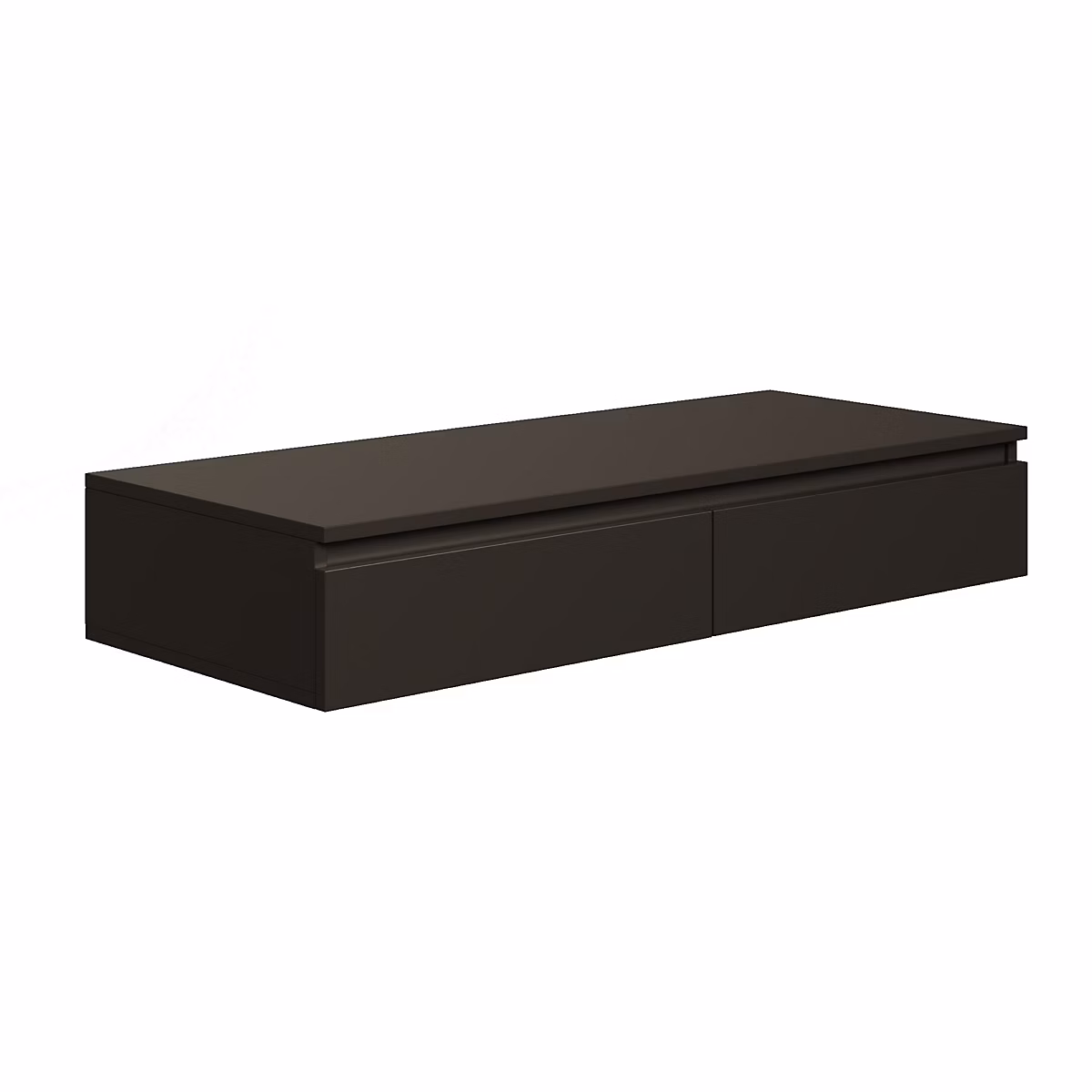 Meuble – Coiffeuse bureau 2 tiroirs noire 120 cm BEMMI