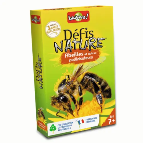 Jeu de cartes Défis Nature Abeilles et autres pollinisateurs aux Éditions Bioviva