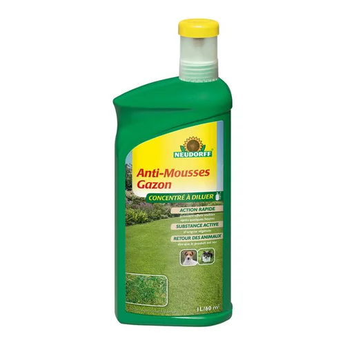 Anti mousse pour gazon, allées et terrasses Neudorff - 1 L