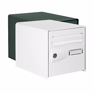 Boîte aux lettres, boîte à colis et accessoires – Boîte aux lettres 2 portes Diall Blanc