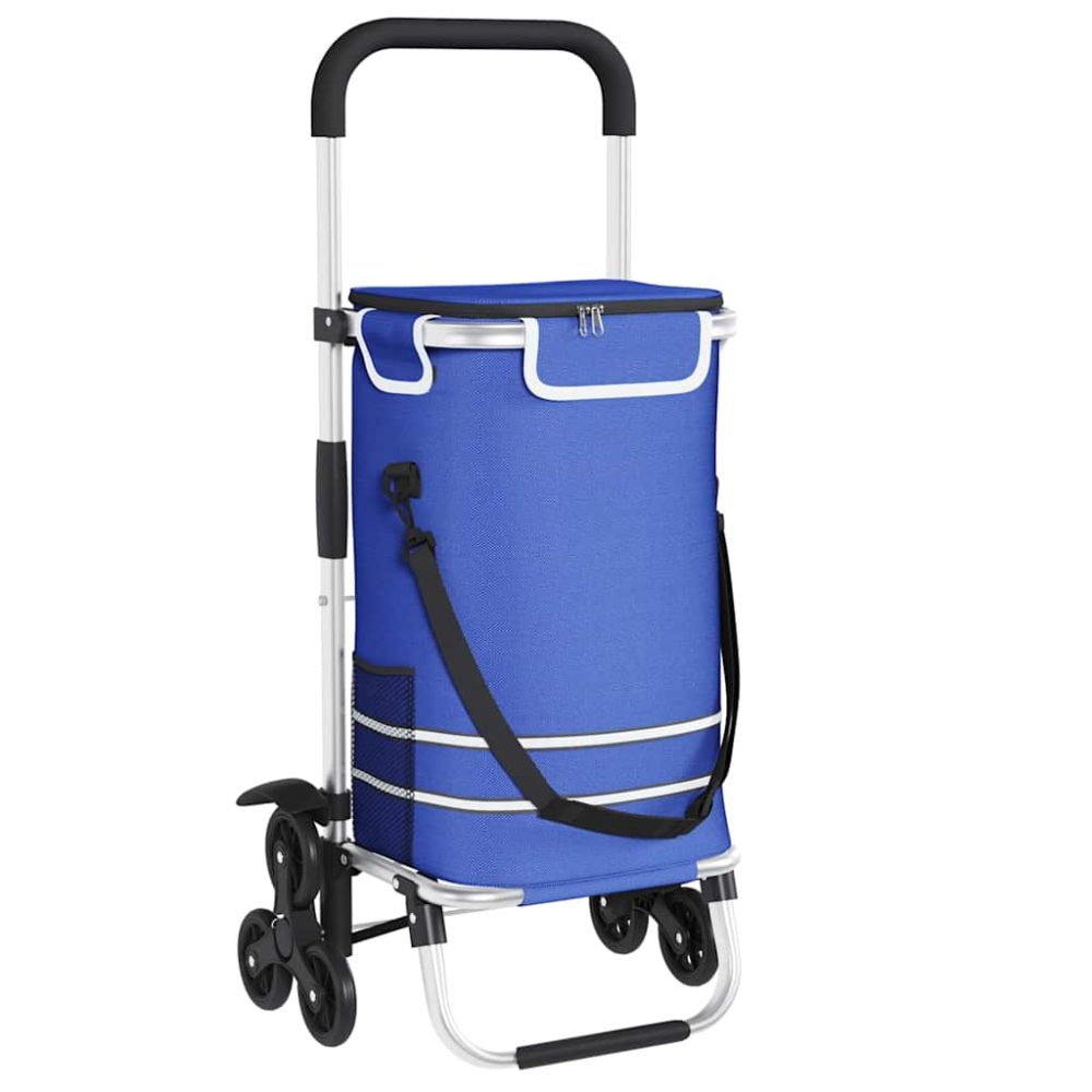 vidaXL Trolley de shopping 1 Bleu 47 x 39 x 100,5 cm Tissu Oxford – Mobilier de jardin