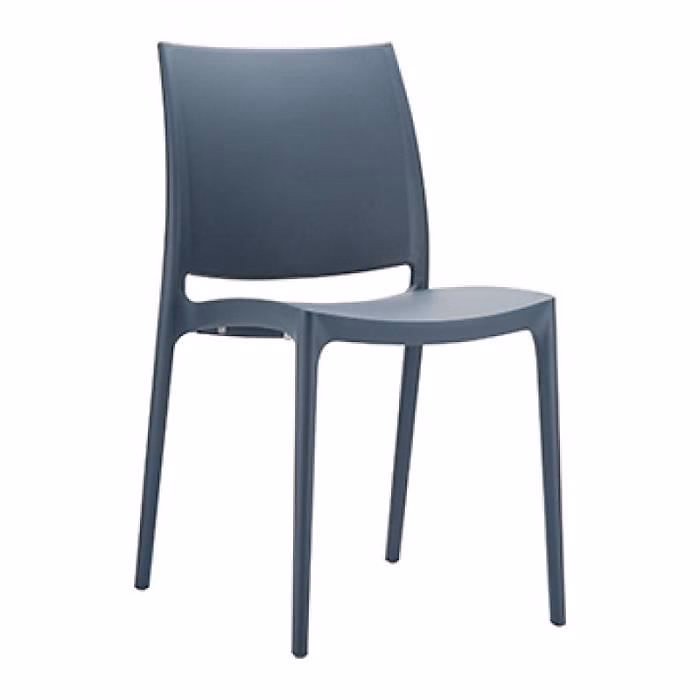 CLP Chaise de jardin terrasse empilable MAYA – qualité supérieure, résistance à leau et aux rayons ultraviolets, 8 couleurs au ch..