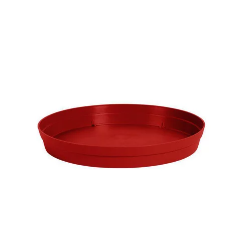 Soucoupe Toscane couleur rouge rubis - Ø 28 cm x H4,5 cm