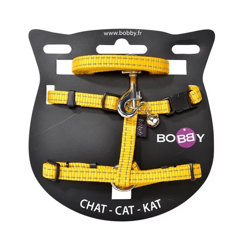 Harnais + laisse pour chat Safe jaune