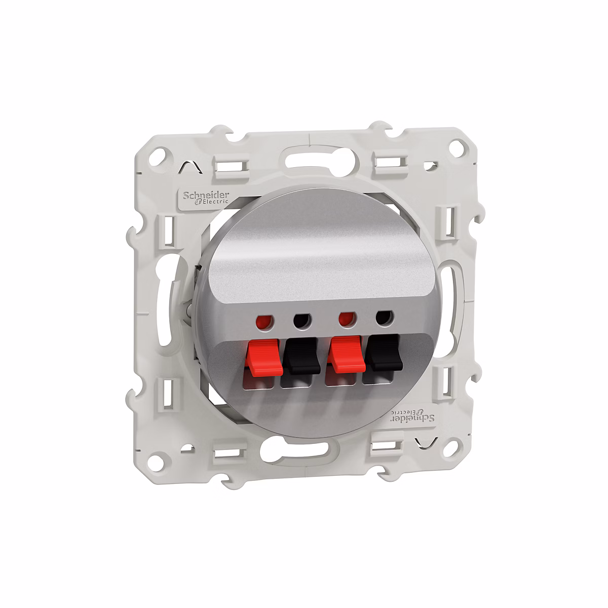 Mécanisme prise haut-parleur Schneider Electric Odace aluminium – Réf. XPQFBFINL7306107729
