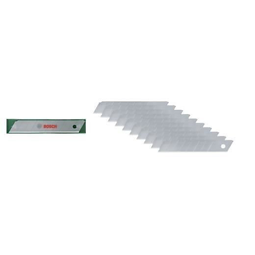 10 lames sectionnables 18 mm – lot de 10, compatible cutter Bosch, référence 1600A032US