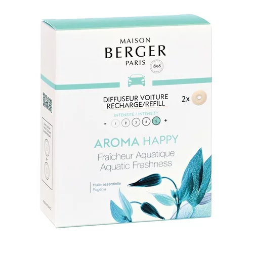 Recharge pour diffuseur de voiture aroma happy x2