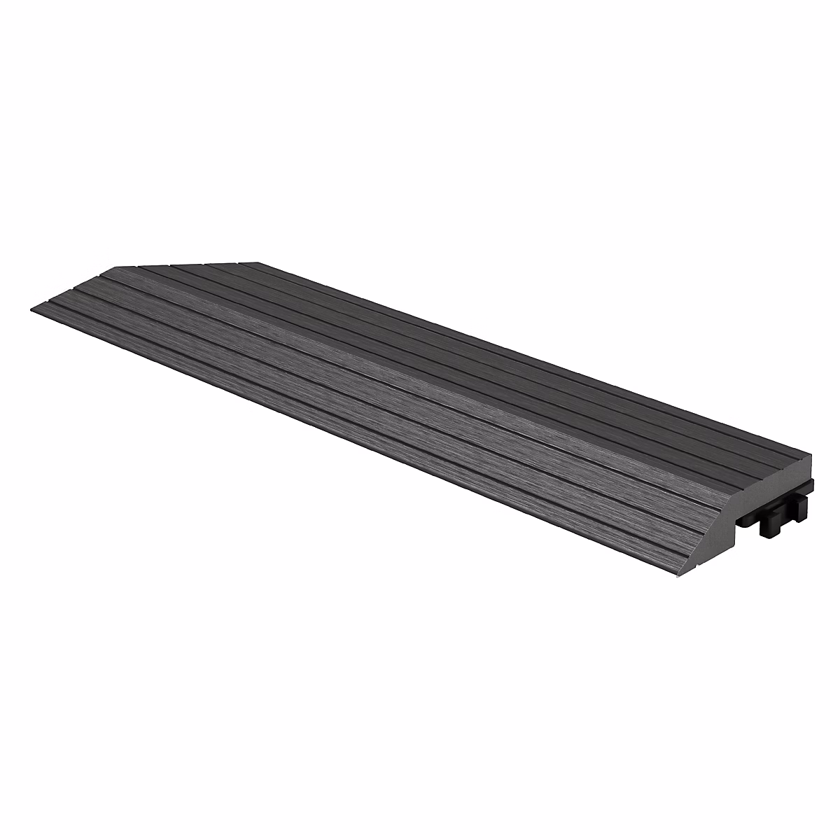 Bordure de finition ML – Design coin gauche 38x2x7, 5cm anthracite drainage et structure de support