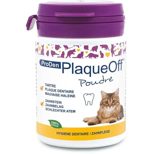 Soin dentaire en poudre pour chat Proden PlaqueOff - 40 g