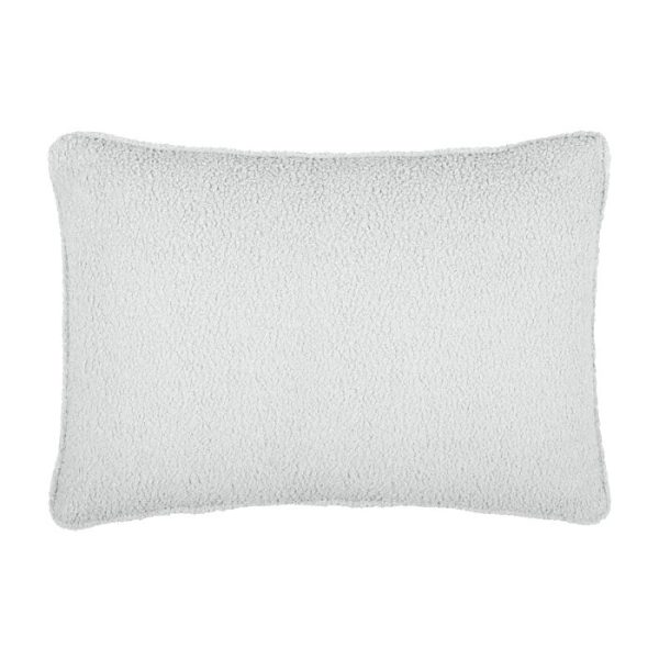 Coussin Paddou Écru – 40 × 60 cm, Effet bouclette, 40 × 60cm, Ecru