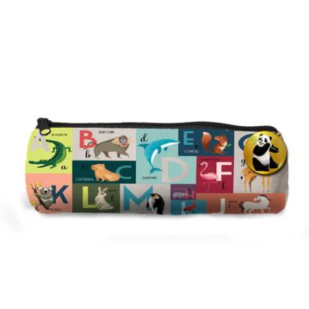 Trousse ronde animalphabet coloris multicolore Cartes d'Art