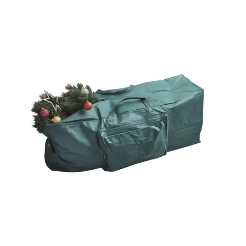 Sac de rangement de Noël en polypropylène vert - 120 x 36 x H 52 cm