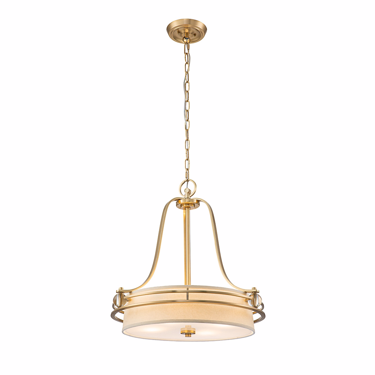 Elstead Quoizel Gotham Plafonnier Suspension Cylindrique Laiton Brossé – Réf. UIPQYQSMH0895014484
