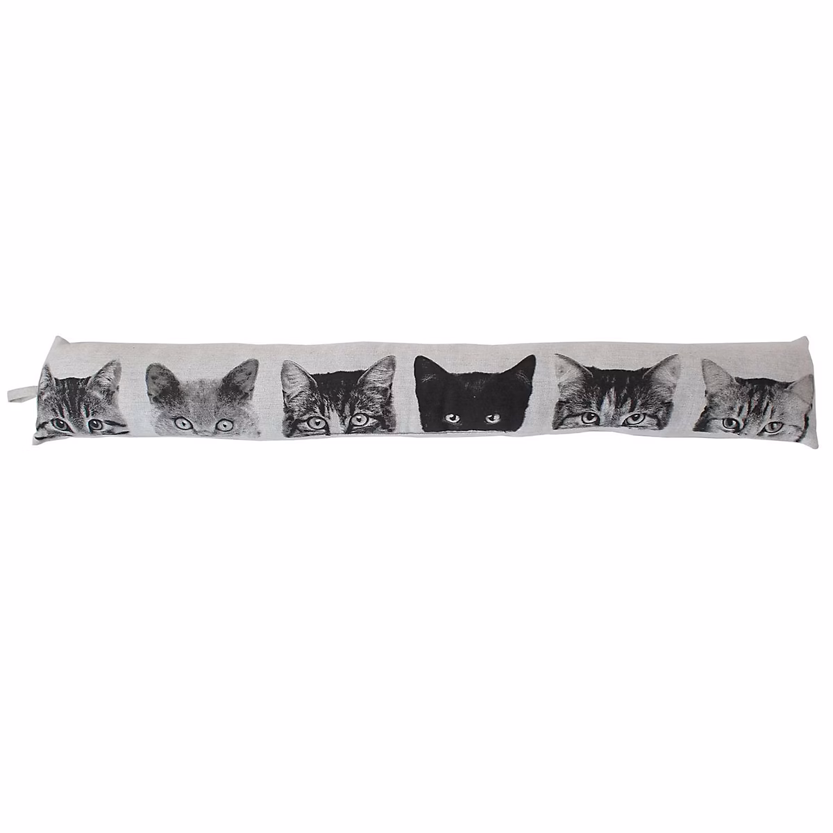 Boudin de porte imprimé chats Blanc – L. 90 x l. 15