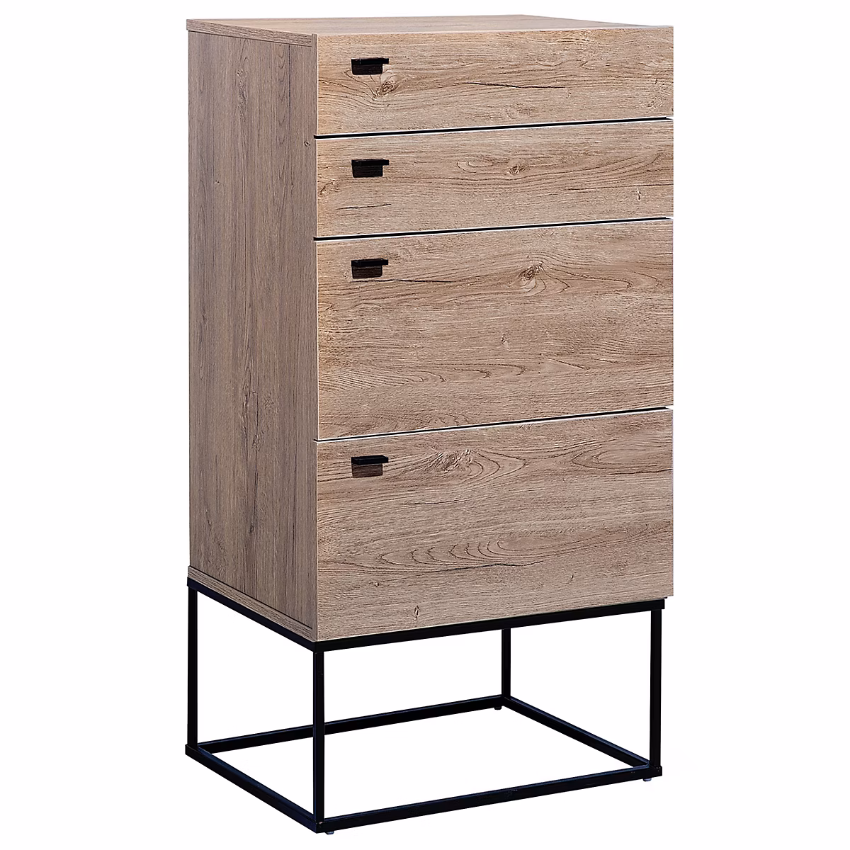 Commode à 4 tiroirs ACRA Marron clair – Réf. LHRPTKQUI3595405601