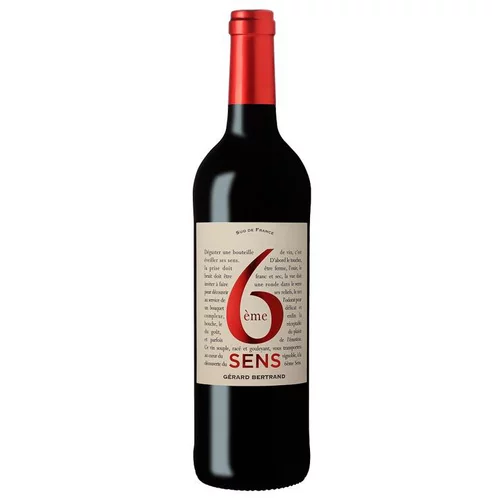 Vin rouge bio Gérard Bertrand 6ème Sens - 75 cl