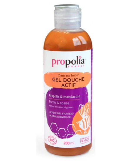 Propolia - Gel Douche Actif Bio Propolis et Mandarine - 200 ml