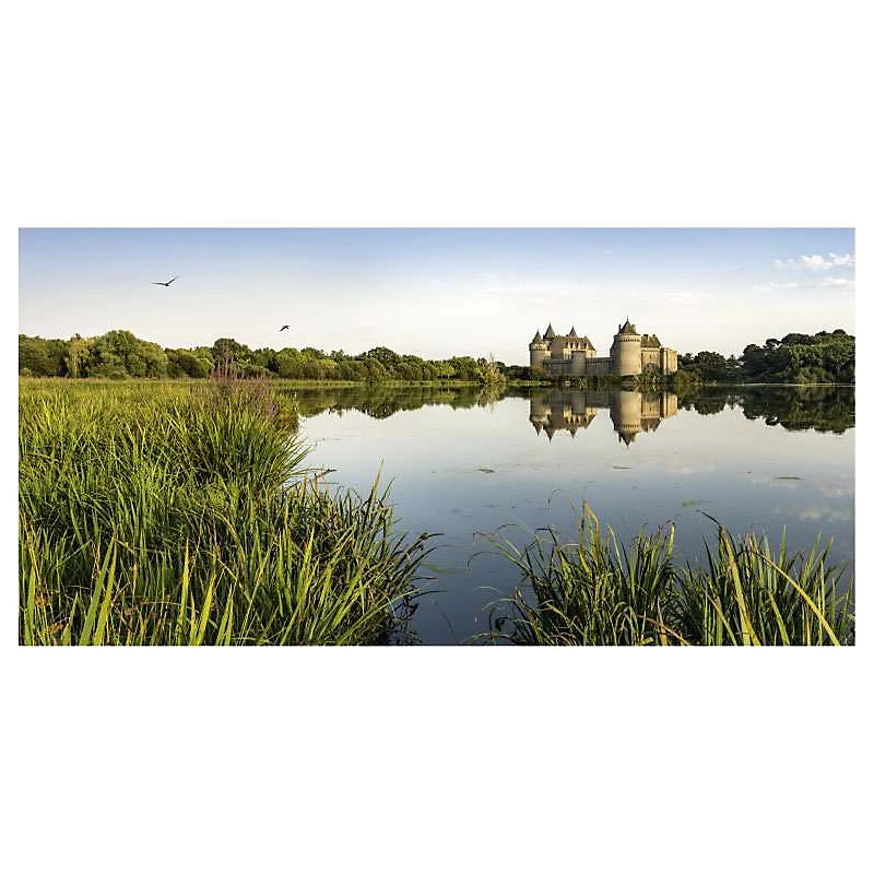 Brise vue imprimé lac DUCS DE BRETAGNE – H.1.5 x L.3 m | 100% occultant | Made in France par Scenolia + kit de fixation offert