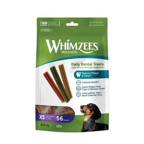 Friandise pour chien Whimzees Stix XS en sachet de 420 gr
