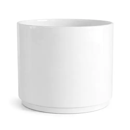 Pot Subly coloris blanc en céramique - Ø 30 x 26 cm