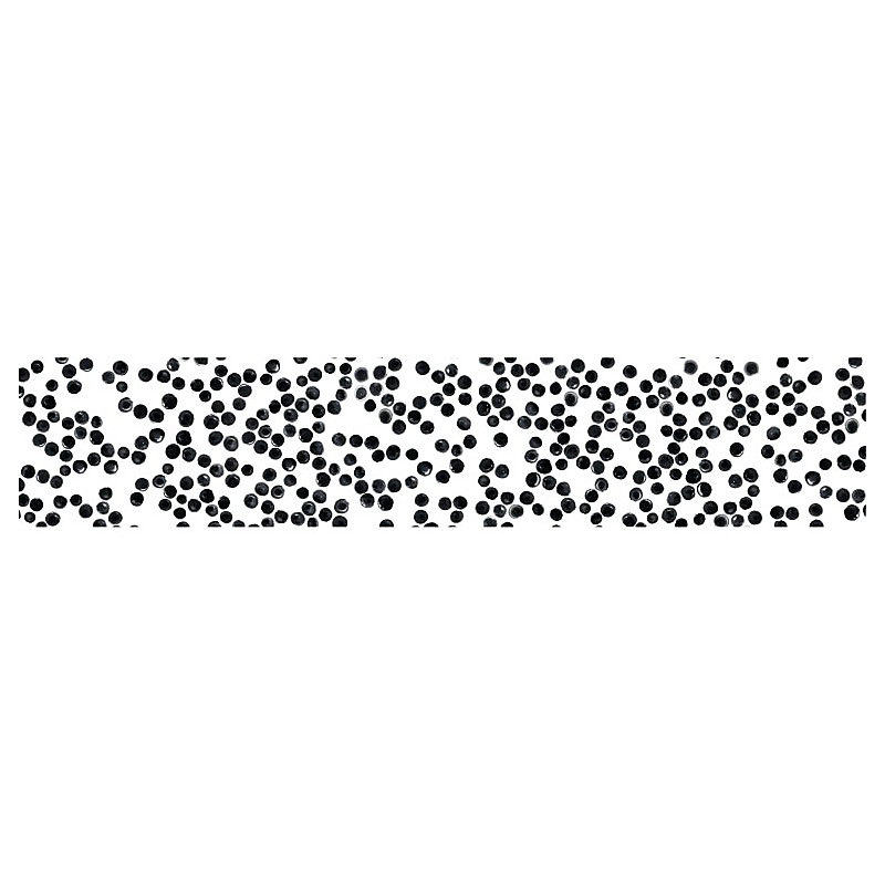 Brise vue motifs points noirs EN POINTILLES – H.1 x L.5 m, 100% occultant, Made in France par Scenolia + kit de fixation offert