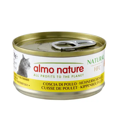 Pâtée pour chat HFC Natural à la cuisse de poulet Almo Nature - 70 g